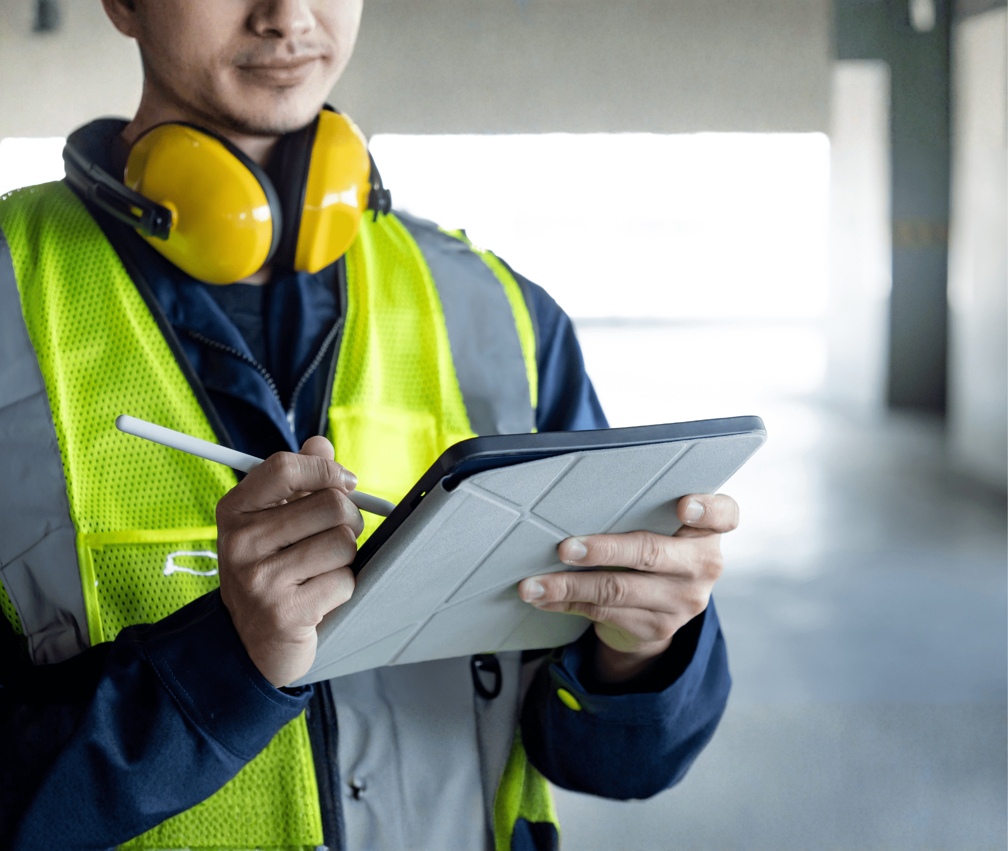 Homme qui fait une étude sur une tablette